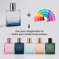 Flacon de parfum en verre de luxe OEM avec logo personnalisé, 50 ml, 100 ml, forme unique, vaporisateur fin, emballage cosmétique pour Cologne