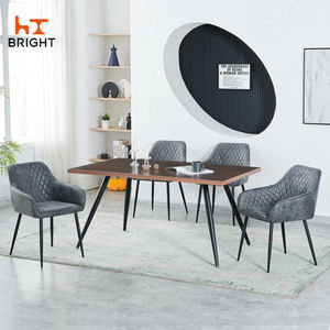 <span class=keywords><strong>2025</strong></span> sang trọng Đồ nội thất nhà hiện đại nóng bán giá rẻ vải bọc ghế ăn với màu đen sơn tĩnh điện chân - Product Image 3