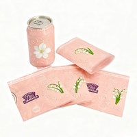 Impression personnalisée PVC thermorétractable, étiquette à manchons rétractables, film d'emballage en plastique PET pour jus de fruits, bouteilles d'eau en verre, canettes de bière