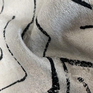 Boyue Snake 4 Beige Gray Abstract Line Polyester Blackout Electric High Shading Modern <strong>Curtains</strong> Natural Drape Texture Hand Drawn - Product Image 2
