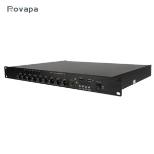 ROVAPA RV-80MS 80W 1 U Rack 6-channel <strong>Audio</strong> <strong>Input</strong> 1-channel <strong>Audio</strong> <strong>Output</strong> With MP3 Player &amp; FM Radio Function MP3 Zone Amplifier - Product Image 4