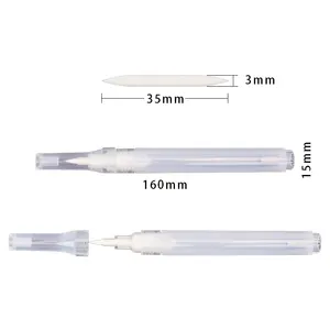 Clear Empty Soft Brush Point Marker Compatible with Most Paints and Inks