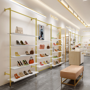 Estantes de Exhibición Personalizados de Metal y Madera para Tienda de Ropa, Bolsos y Zapatos - Product Image 5