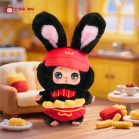 Figurine officielle Baby Three Little Fat Bean : Quel aliment devrions-nous manger aujourd'hui ? Boîte mystère, jouet tendance, adorable poupée décorative, cadeau