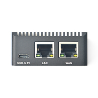 Mini Router NanoPi R2S con Doble Puerto Ethernet Gbps, Rockchip RK3399, Sistema OpenWrt LEDE, V2ray/SSR, Placa Linux, 1GB DDR3, 2xUSB 3.0, PCIe