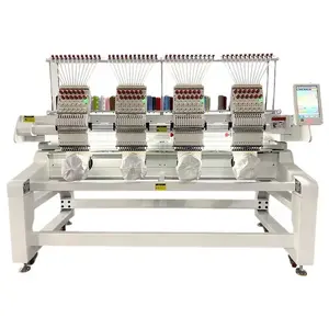 YISUO YS-1204 Commercial Four Heads 12 Needles Computer Flat Embroidery Machine Hat Embroidery Machine