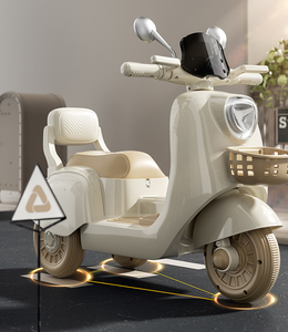 Triciclos para Niños, Motocicletas de Plástico para Niños y Niñas, Juguetes Recargables para Montar, Edades 1-6, Construcción de Plástico - Product Image 3