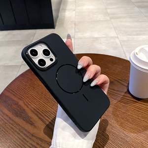 Coque magnétique fine effet peau pour iPhone 16 Pro Max, coque souple en TPU mat antichoc pour iPhone 17 Pro - Product Image 5