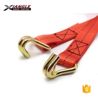 Harga Pabrik Tali Pengikat Kargo 1 inci 25mm X 6m dengan Pengait J, Tali Pengikat Ratchet Mini