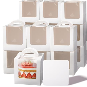 กล่องเค้กสั่งทำขายส่ง กล่องเบนโตะบรรจุภัณฑ์เค้กหรูหราพร้อมหูหิ้ว - Product Image 1