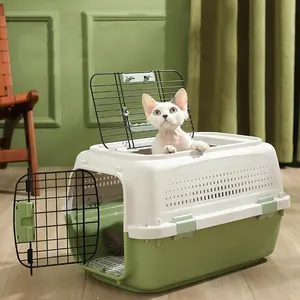 BunnyHi PET038 trasportino portatile per gatti con gabbia per cani