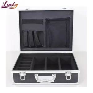 Large Barber Master Case Professional Aluminum Tool Case with Design Foam Aluminum Carrying Case Box