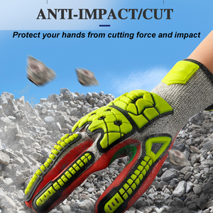 Gants d'impact pour champs pétrolifères bon marché Gants <span class=keywords><strong>Mechanix</strong></span> Gants de sécurité pour chantiers miniers 7 jours Finition sableuse en nitrile - Product Image 4