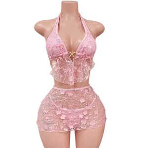 Vadulyer Source Factory Wholesale Custom Original Design 3 Pieces Set <strong>Rave</strong> <strong>Outfit</strong> <strong>Women</strong> <strong>Rave</strong> Clothing - Product Image 2