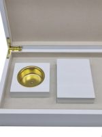 EXW blanc luxe exquis haut de gamme personnalisé en gros boîte en bois de luxe oud brûleur d'encens stockage boîte-cadeau cadeau parfait