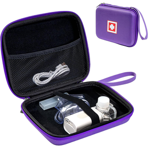 喘息吸入器トラベルバッググレー室内吸入器スペーサー喘息薬キャリングケース - Product Image 6