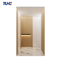 Ascenseur domestique personnalisé à 2, 3 ou 4 étages avec éclairage LED, lumière douce ambiante, intérieur moderne