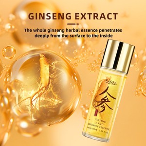 Extrait de racine de ginseng multifonctionnel <span class=keywords><strong>Anti</strong></span> Aging Skin Care Face Serum Bottle 100ml, Gold - Product Image 4