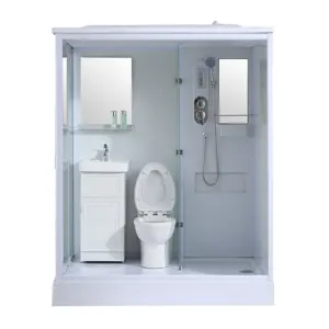 Diskon Besar Penggunaan Kamar Kontainer Toilet Shower Unit Kamar Mandi Prefab dengan Toilet