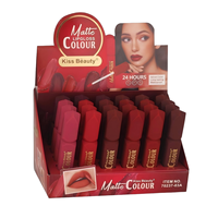 Kiss Beauty Lip Gloss Velvet Matte Tahan Lama Warna-Warni Grosir Kosmetik Makeup Label Pribadi Logo Tahan Air