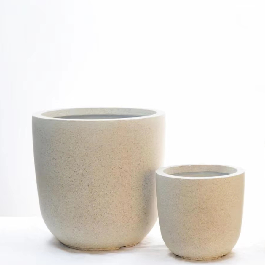 Modern Flowerpot Home Decoration Flowerpot Plant Fiber Clay Large Flowerpot Garden Planting Tool