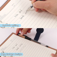 Carnet FOSKA A5, couverture de classeur à 6 anneaux, rechargeable, feuilles mobiles, planificateur personnel, porte-documents en cuir PU avec 100 feuilles de papier 80GSM