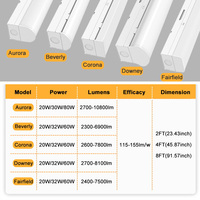 Barre lumineuse LED linéaire de plafond UL à faible éblouissement, dimmable, garantie 5 ans, pour l'éclairage des usines de fabrication