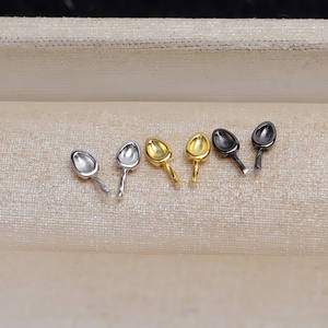 Componentes Versátiles para la Fabricación de Joyas, 5 Pares de Aretes de Perlas Barrocas de Plata S925, Bandeja de Accesorios para Manualidades, 4420 - Product Image 2