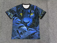 Maillot de football du Brésil personnalisable à prix de gros, style court, imprimé Jésus, adapté aux hommes et aux femmes