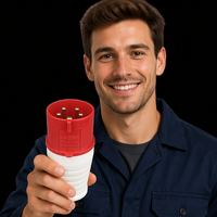Prise et Fiche Industrielles Étanches et Anti-Poussière pour Extérieur, 5 Prises, 32A, 5P, IP44, 400V, Connecteur Électrique, Fiche Femelle