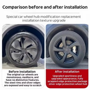 Cache-<span class=keywords><strong>roue</strong></span> noir classique pour Tesla Model Y Juniper 2025 – Accessoire <span class=keywords><strong>de</strong></span> remplacement <span class=keywords><strong>de</strong></span> performance automobile pour jante et enjoliveur - Product Image 5