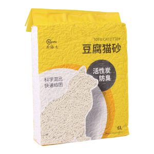 Litière pour chat en tofu, forme de bande, blanche, contrôle des odeurs, pour chateries, vente en gros - Product Image 3