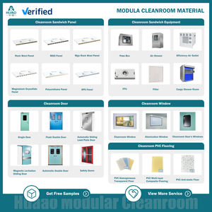 Cabina <span class=keywords><strong>de</strong></span> Limpieza Portátil HUAAO GMP, Modular, Libre <span class=keywords><strong>de</strong></span> Polvo, con Flujo <span class=keywords><strong>de</strong></span> Aire Laminar, Paredes Suaves, Minimalista, para Uso en Talleres y Hospitales - Product Image 6