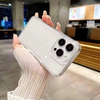Coque de téléphone acrylique transparente prix usine pour Iphone 16 15 14 13 Pro Max antichoc clair dur accessoires mobiles