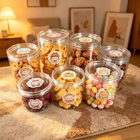 Boîte à gâteaux, biscuits et snacks jetable en plastique PET de 85 mm, fabriquée par injection et soufflage