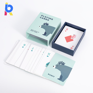 Aangepaste papieren printwerk zakelijke cadeau standaard kaartspel reis feest speelkaarten spel met schuifdoos - Product Image 2