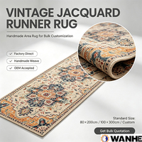 Bestseller Jacquard Handgefertigte Teppiche Wohnzimmer Rutschfeste Rückseite Niedrigflorig Waschbar Umweltfreundlicher Teppich Vintage Groß Fleckenresistent