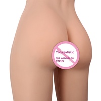 Combinaison intégrale en silicone souple avec poitrine et bras, culotte vaginale longue 9 points pour hommes travestis