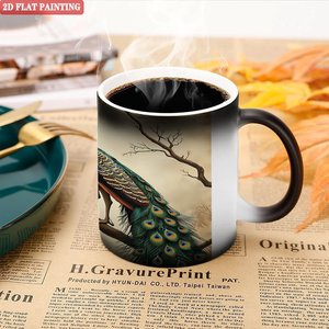 Daily Morning Tea Mug 11oz <b>Ceramic</b> Color Changing Magic <b>Cup</b> - Product Image 5