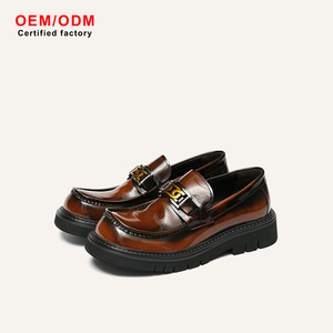 Zapatos de Vestir Casuales de Cuero Vacuno para Hombre, Hechos a Mano, de Alta Calidad, Estilo Slip-On, Transpirables, para Bodas, Fiestas y Otoño - Product Image 1