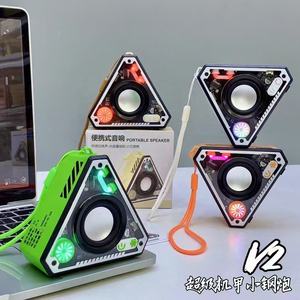 ลำโพงไร้สายทรงสามเหลี่ยมสำหรับ V2มีเมชาลำโพงโทรศัพท์เคลื่อนที่แบบพกพา TWS สำหรับเป็นของขวัญคริสต์มาส - Product Image 6