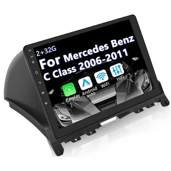 Bens W204 2006-2011 9Inch 2 32G Dsp Auto Dvd-Speler 1080P 4G Wifi 2din Android Am Fm Autoradio Rds Carplay-Kopen