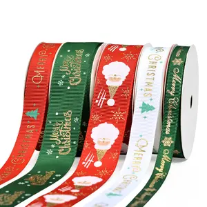 חג המולד דקורטיבי חגורת סרטי חג המולד עוגת זרי מתנה קופסות אריזה משי אדום סרטי אריזת רפרוף סרטים