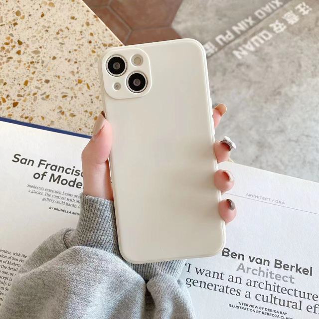 Wholesale Mobile Phone Accessories Soft TPU Shockproof Phone Case for IPhone XS XR 7 8 Plus 14 15 16 Pure Color Phone Case