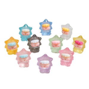 Accesorios de Resina Geisei Miniature Star Lilith, Brillan en la Oscuridad, para Llavero DIY, Adorno de Escritorio, Estilo Fresco y Dulce - Product Image 5