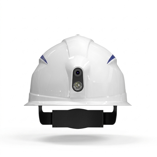 OEM 4G Smart Safety Helmet GPS Positioning Video Call HD Camera SOS Alarm Notifications Security Hard Hat Fence IP66 Waterproof
