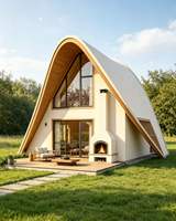 Maison triangulaire préfabriquée en acier durable, conception personnalisée pour projets de maisons modulaires écologiques en conteneurs modernes
