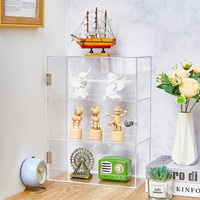 Boîte de rangement transparente en acrylique écologique verrouillable, vitrine avec logo personnalisé de Shenzhen pour boîte aveugle Labubu