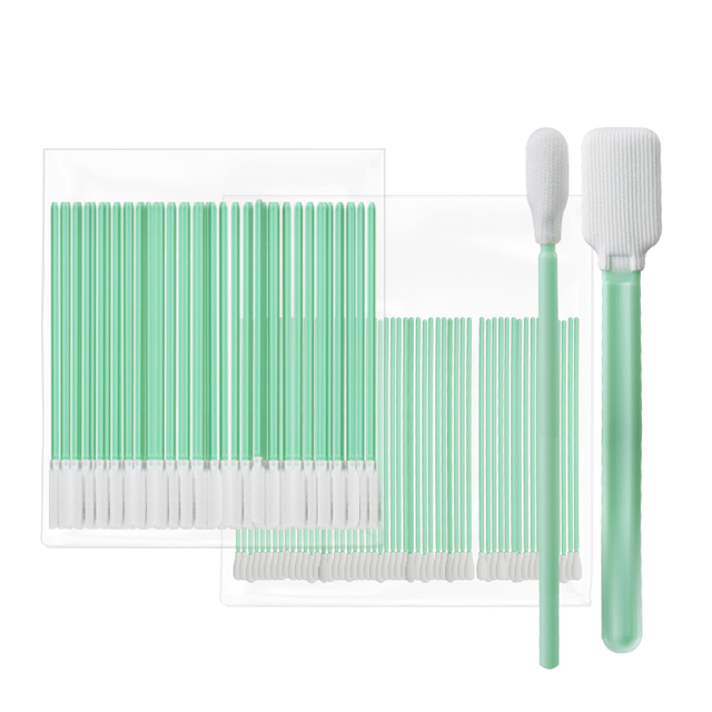 CAMCLEAN Disposable Lint-Free Industrial Cleanroom Superfine Fiber Polypropylene Head Swabs Dust-Free 100 Pieces/Pack