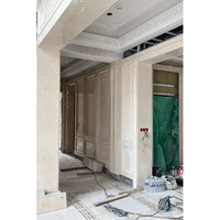 Panneaux muraux de décoration intérieure Pierre Relief Marbre Marbre Paia ST Moderne 3D Sculpture Carreaux muraux pour toute la maison Carreaux polis Beige